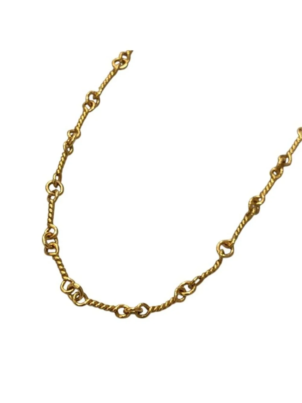 Chrome Hearts Necklace Neckchain T 18 Twisted Chain 18.0 Inch 22 Gold